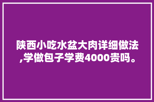 陕西小吃水盆大肉详细做法,学做包子学费4000贵吗。 身体保健