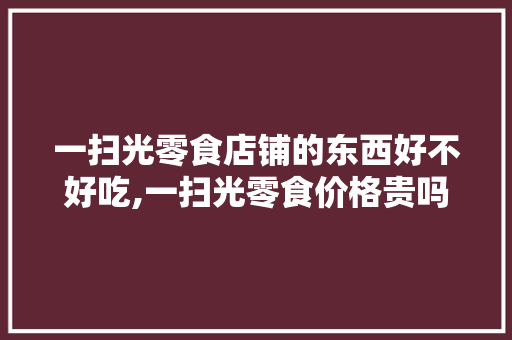 一扫光零食店铺的东西好不好吃,一扫光零食价格贵吗。