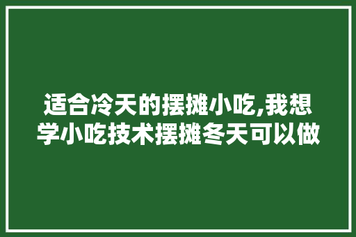 适合冷天的摆摊小吃,我想学小吃技术摆摊冬天可以做吗。