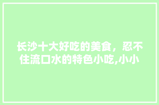 长沙十大好吃的美食，忍不住流口水的特色小吃,小小酥厂家。